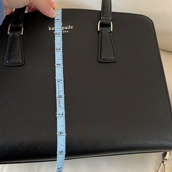 Kate Spade Perry Medium Satchel Saffiano Leather Black LIKE NEW CONDITION - Picture 15 of 15